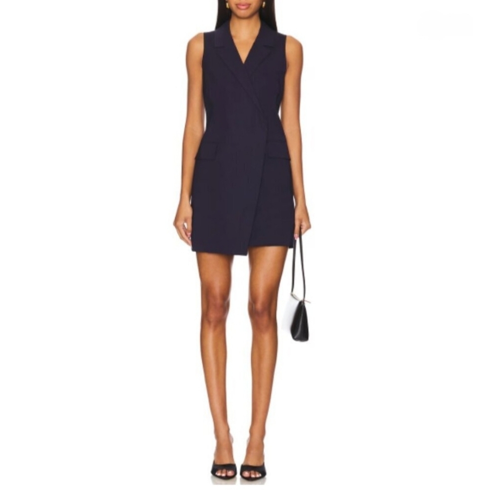 NWT A.L.C. Jocelyn Sleeveless Blazer Mini-Dress. Size 6 - Picture 5 of 13